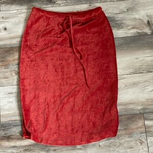 ⭐️Velour midi skirt